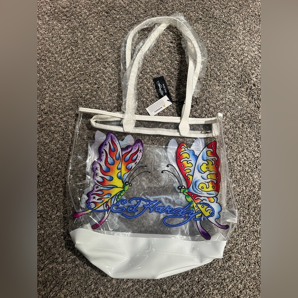 Ed Hardy Butterfly tote